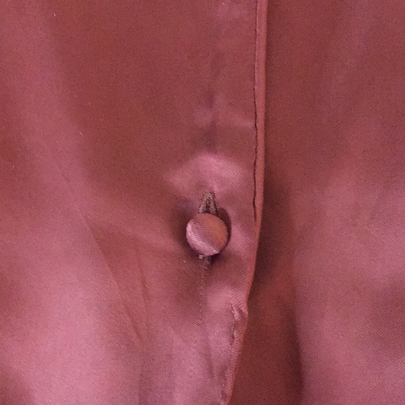 Wilfred Peaufiner Burgundy Tie-Front Blouse - M - Picture 3 of 7